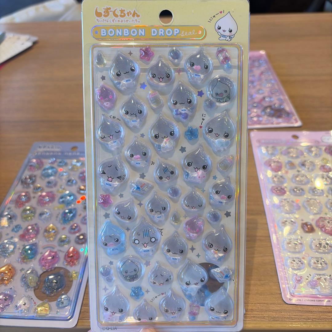 【正規品】ちいかわ&しずくちゃんBONBON DROP シールセット 6枚