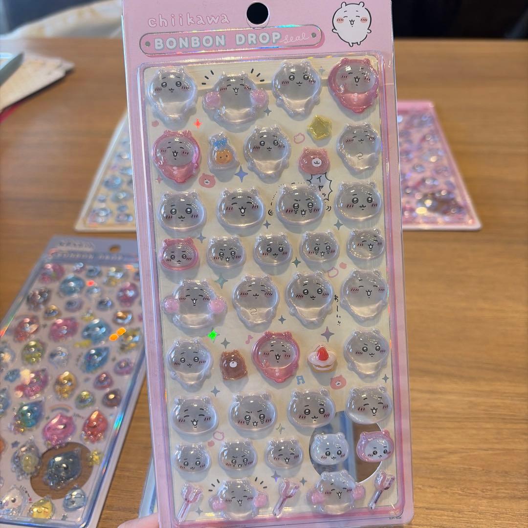 【正規品】ちいかわ&しずくちゃんBONBON DROP シールセット 6枚