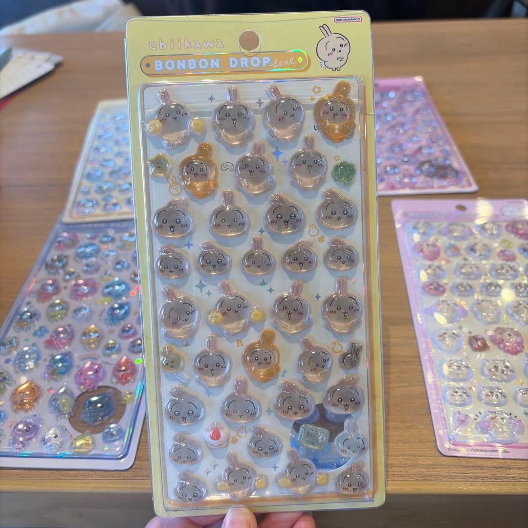 【正規品】ちいかわ&しずくちゃんBONBON DROP シールセット 6枚