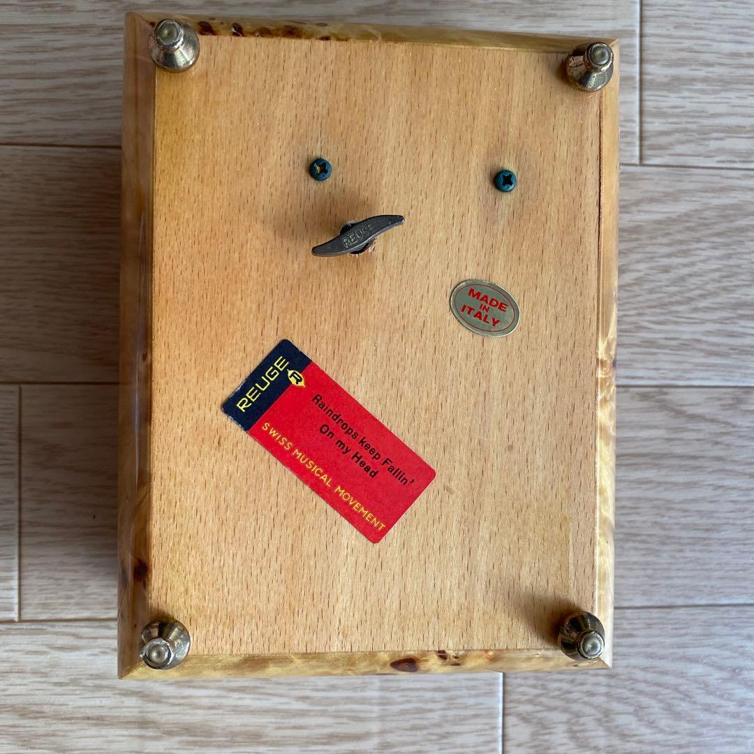手巻きオルゴール イタリア製　アンティーク