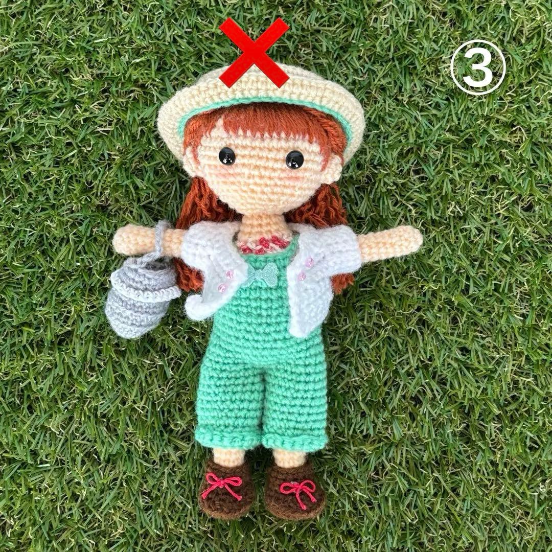 感謝価格お値下げ] ①〜⑥ 女の子 男の子 あみぐるみ ハンドメイド