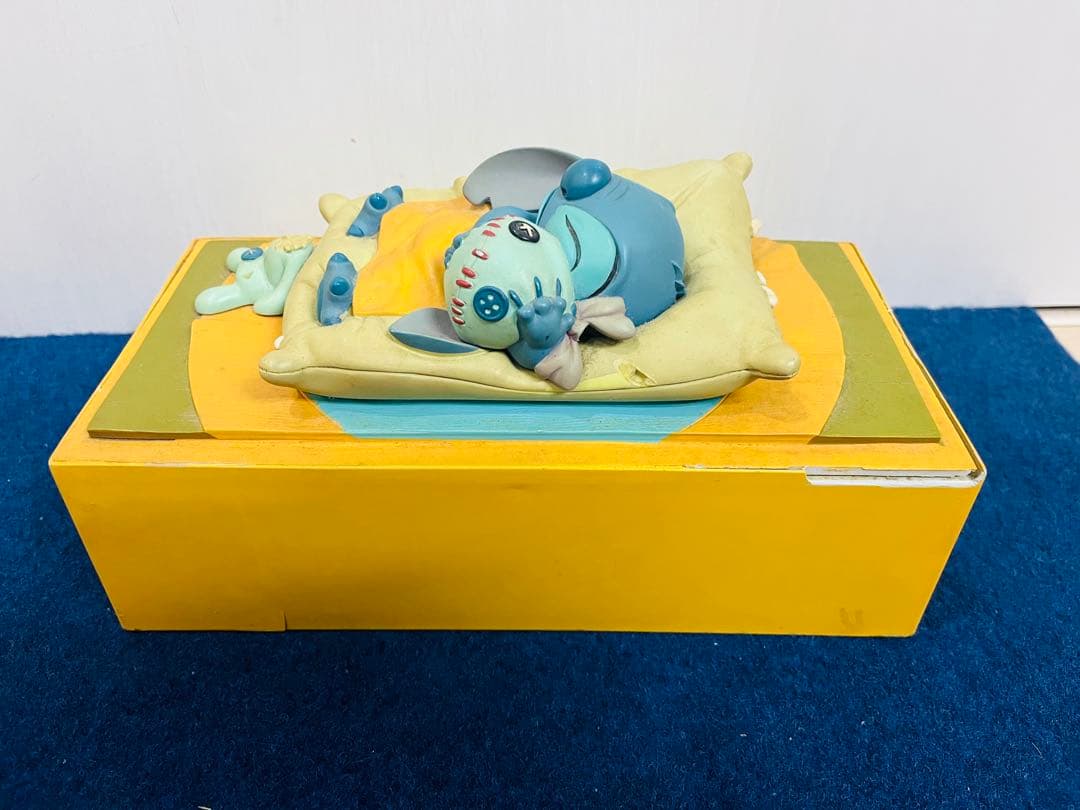 テンヨー　ディズニー　スティッチ　スクランプ　ティッシュBOX 陶器