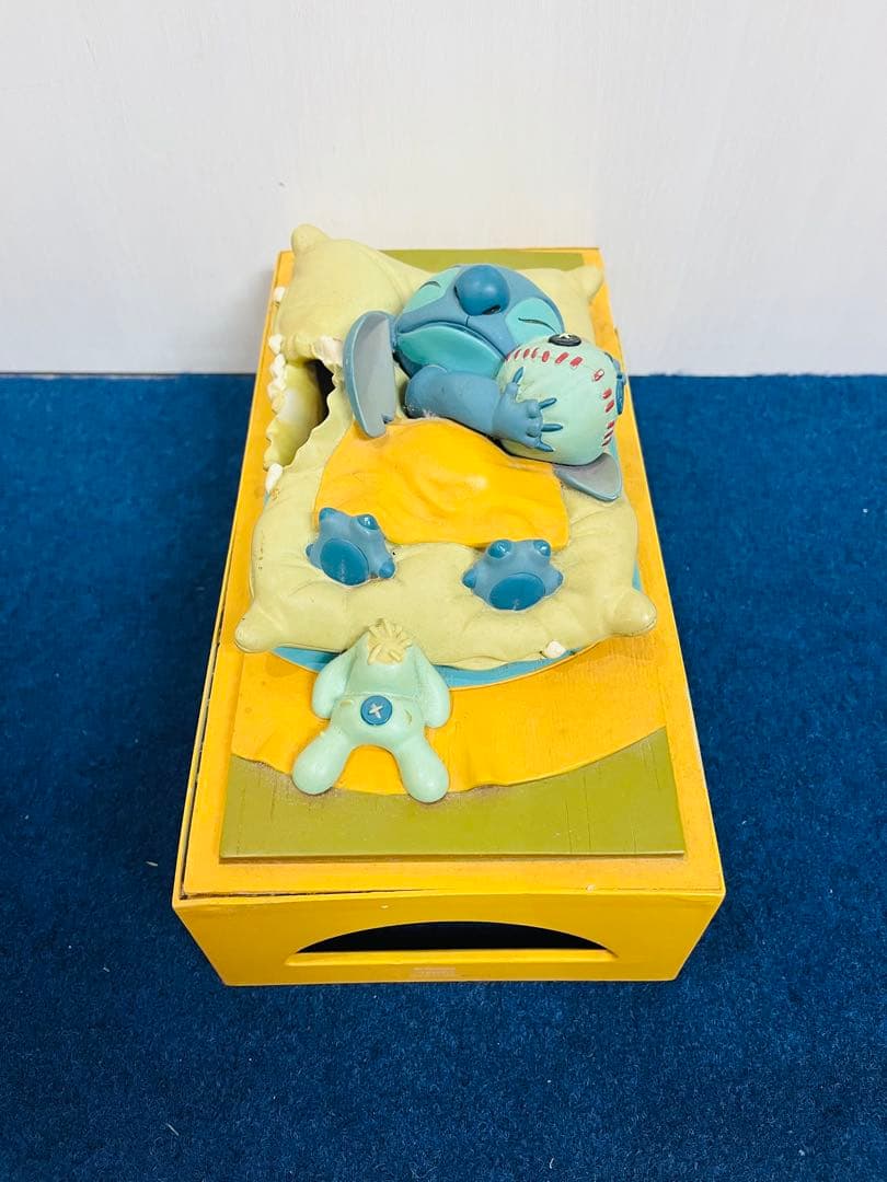 テンヨー　ディズニー　スティッチ　スクランプ　ティッシュBOX 陶器