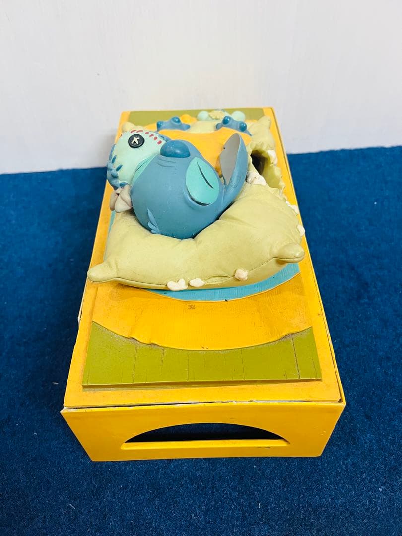 テンヨー　ディズニー　スティッチ　スクランプ　ティッシュBOX 陶器