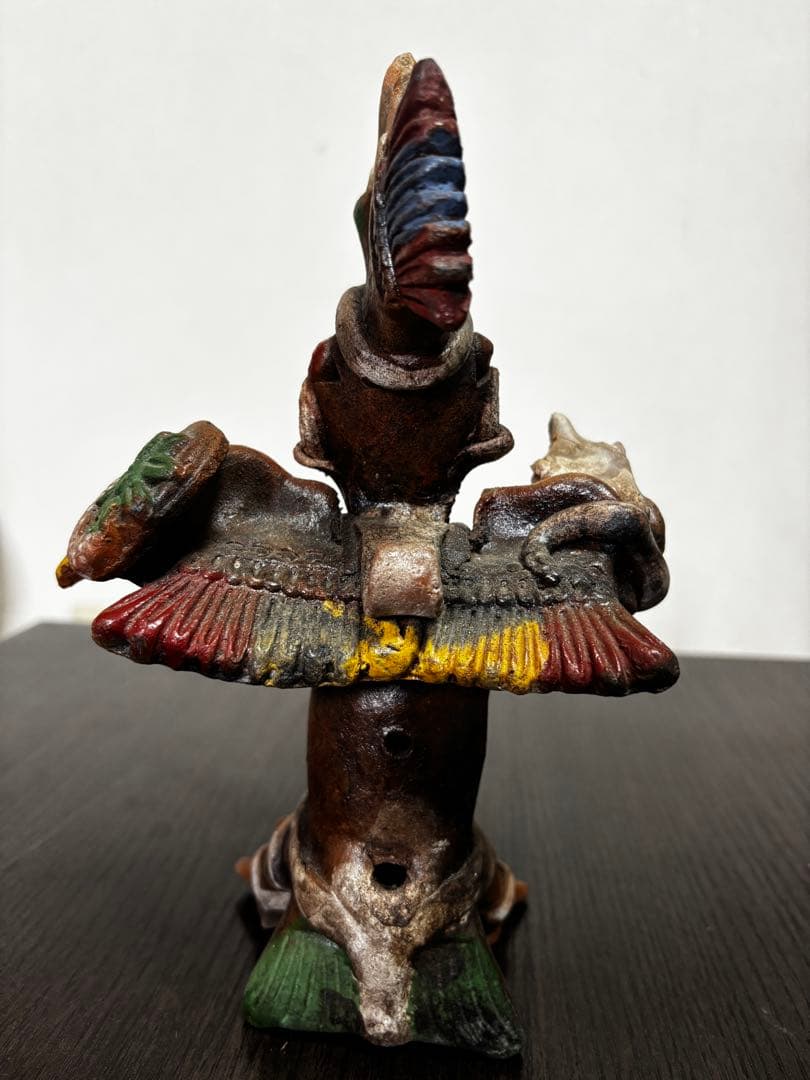 アステカ文明 マヤ文明 戦士像 置物 高さ22cm メキシコ 古代文明