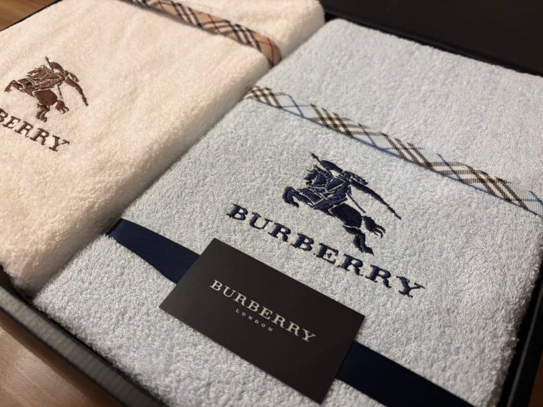 新品未使用　BURBERRYタオルシーツ2枚 ノバチェック柄