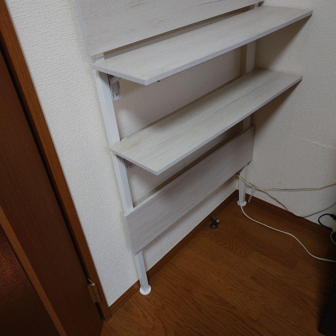 ニトリ 突っ張りラック カエサル 80cm幅 ホワイト - メルカリ