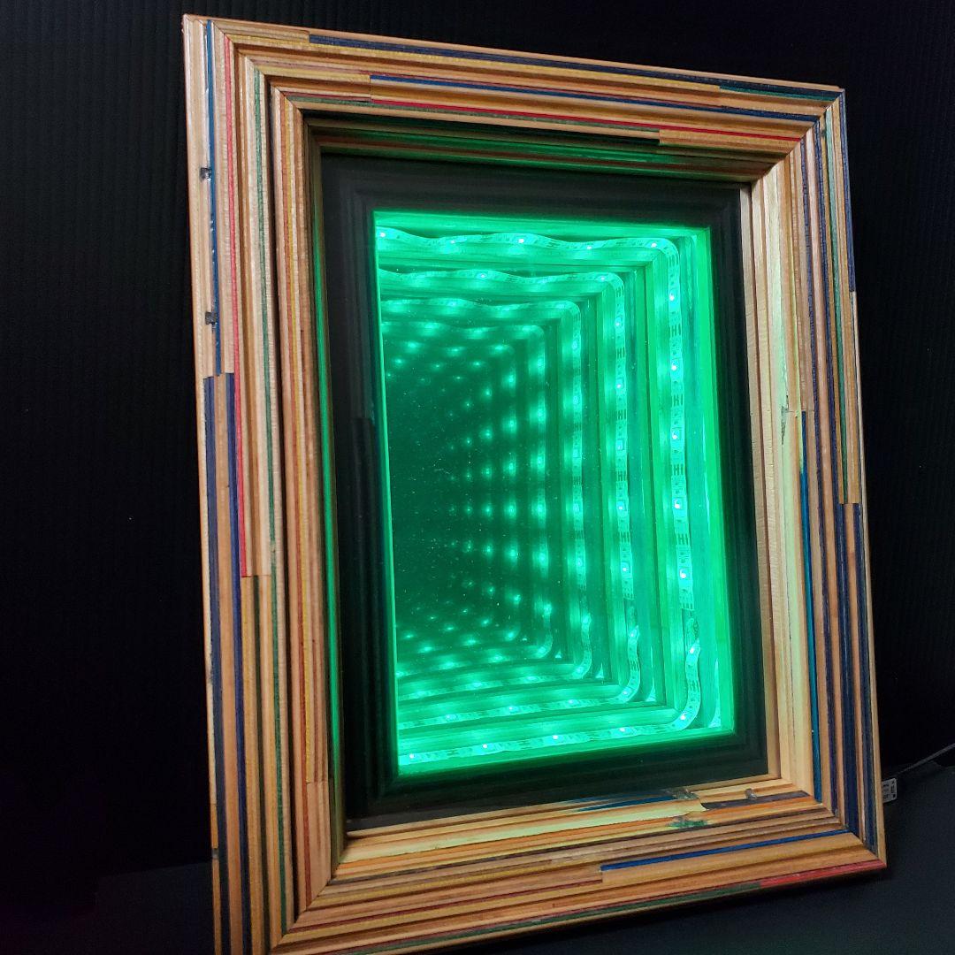 skateboard scrap LED アートフレーム