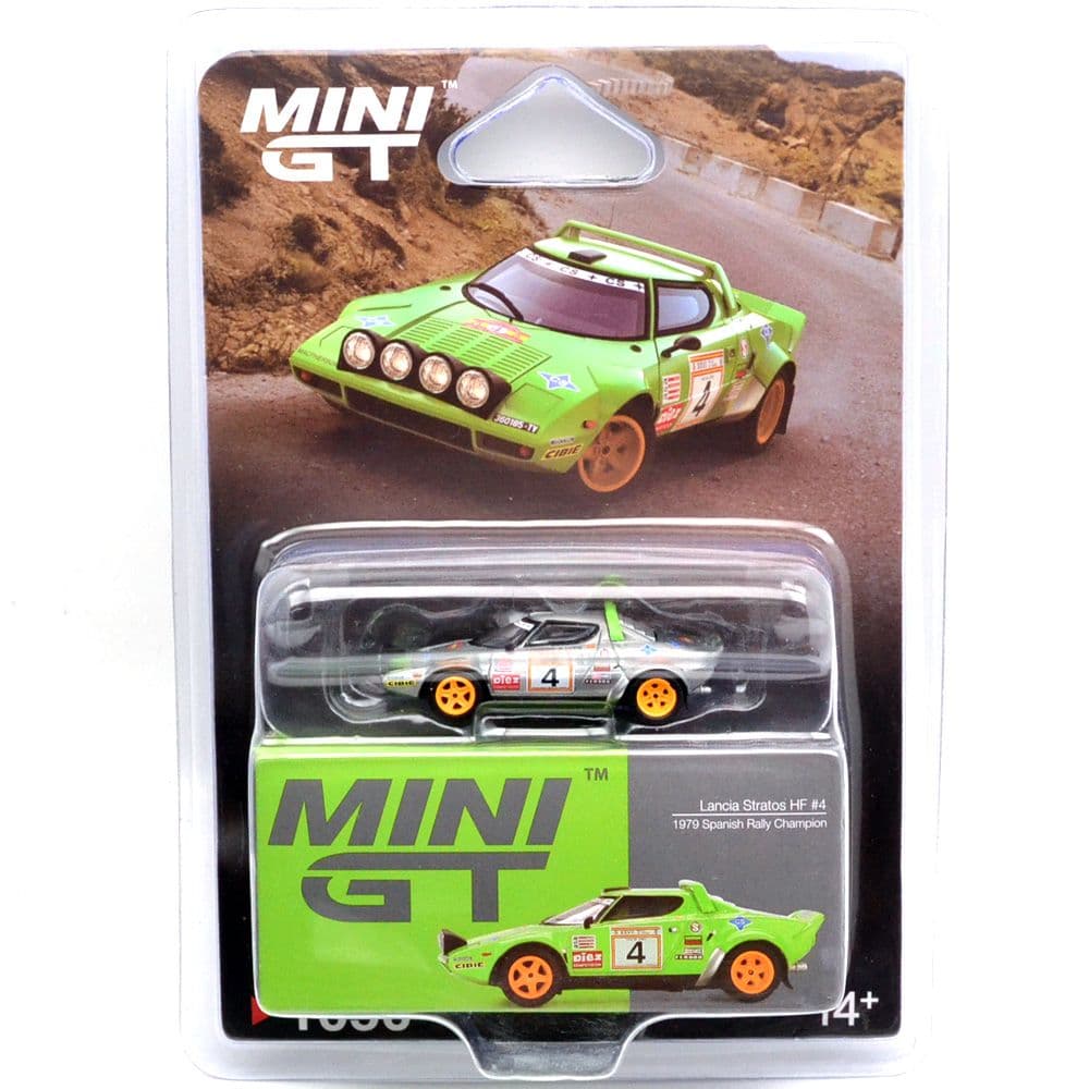 ランチア ストラトス HF スペイン・ラリー 1979 優勝車 #4チェイスカー MINI GT ランチア ストラトス HF 1979 スペイン ラリー ウィナー