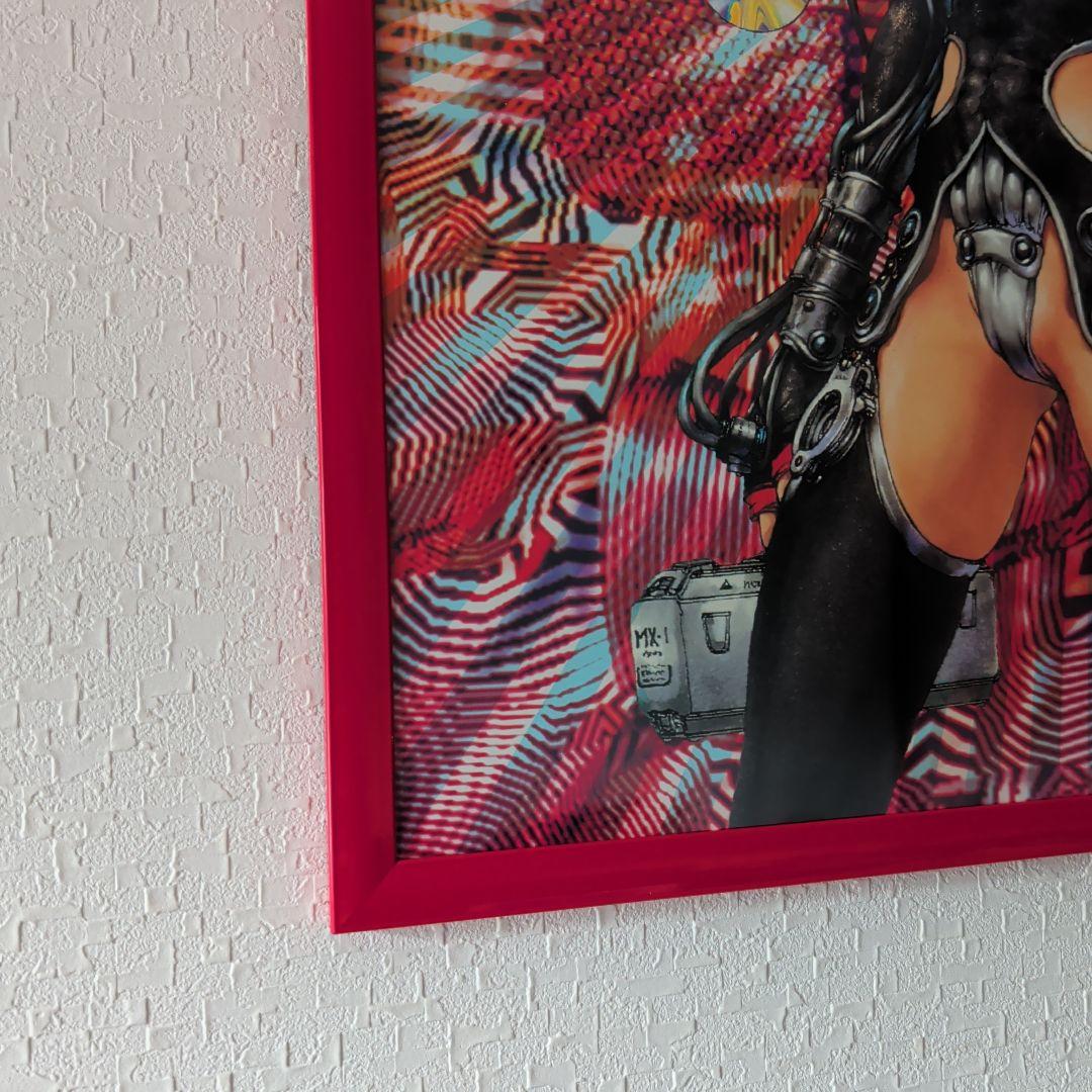 攻殻機動隊 士郎正宗 1990年代 ヴィンデージポスター B3 レッドフレーム