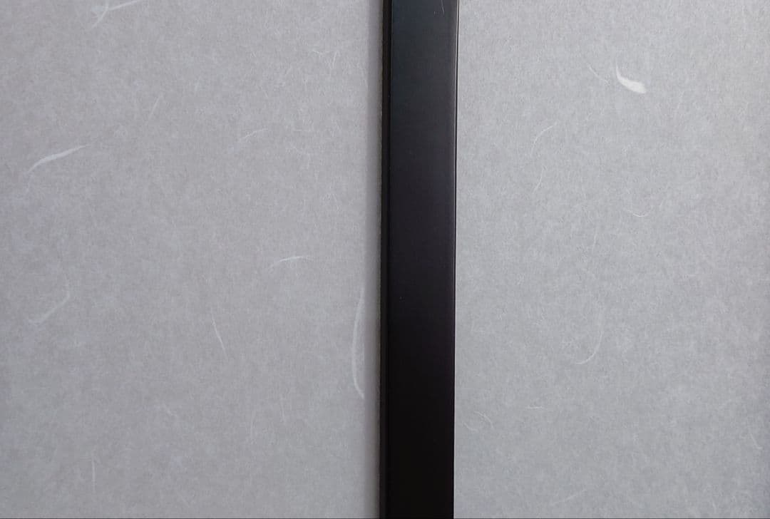 コーナにも２連屏風　2枚式衝立　アクリル板（和紙柄）使用　ブラックフレーム屏風