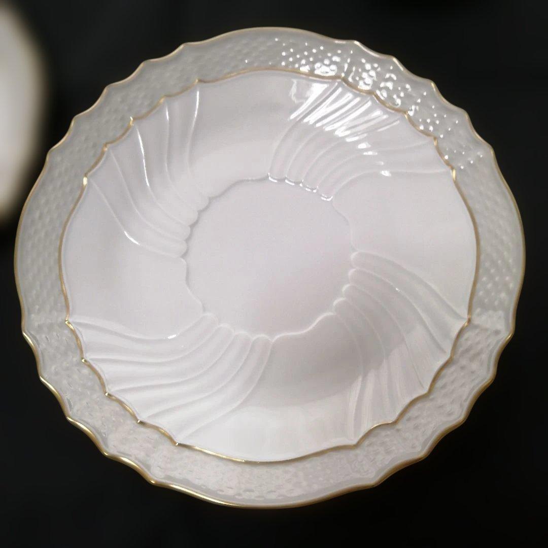 リチャードジノリ　ベッキオグレース　スープカップ&ソーサー2客セット