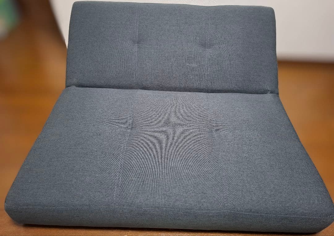 ダークグレー 2人掛けソファ　セパレートソファ　1人暮らし　ソファベッド