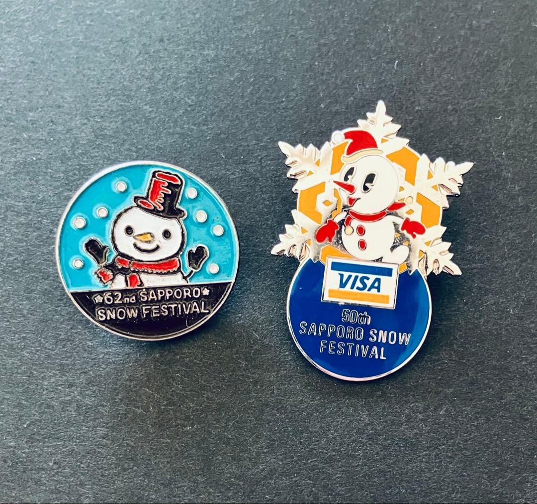 さっぽろ雪まつり ピンバッジ 2点セット - メルカリ
