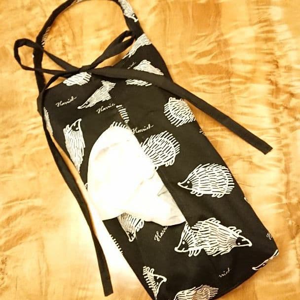 ティッシュケース ティッシュカバー ハリネズミの生地は見本です