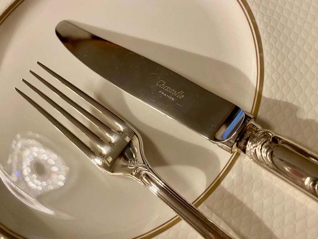 【ラス2☆代表作マルリー美品】クリストフル マルリー テーブルカトラリーセット