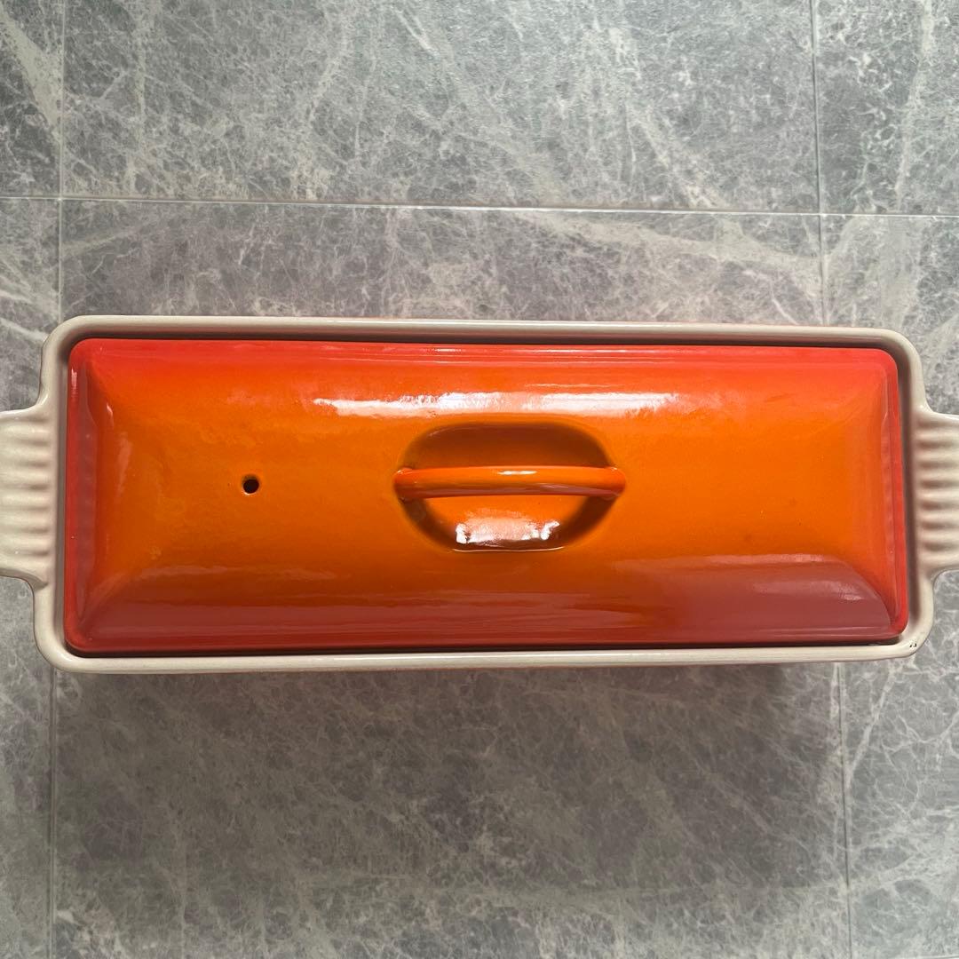 ル・クルーゼ テリーヌ型 28 オレンジ 廃盤品 LE CREUSET