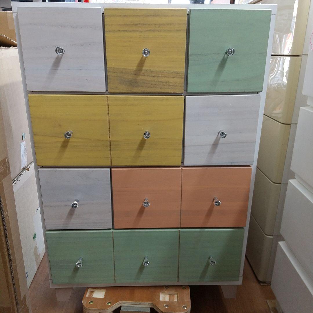 M送料込み 中村敬木工 60チェスト タンス ピカソ 4段