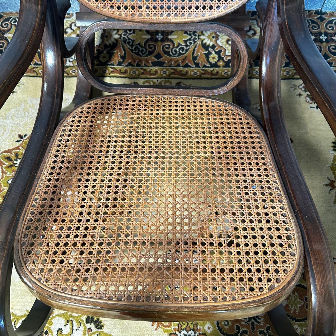 ꧁籐家具꧂ベントウッドロッキングチェア ケインバック ラタン 曲木 揺り 揺れ