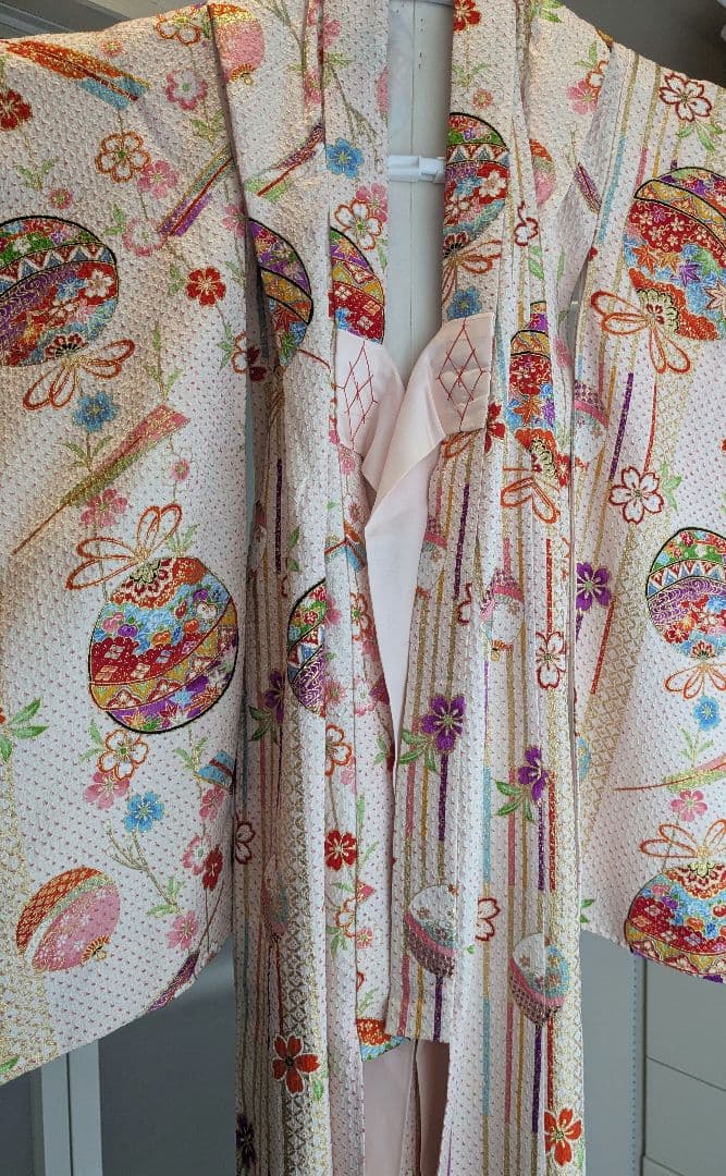 七五三 白 絞り 5歳 3歳 着物 正絹