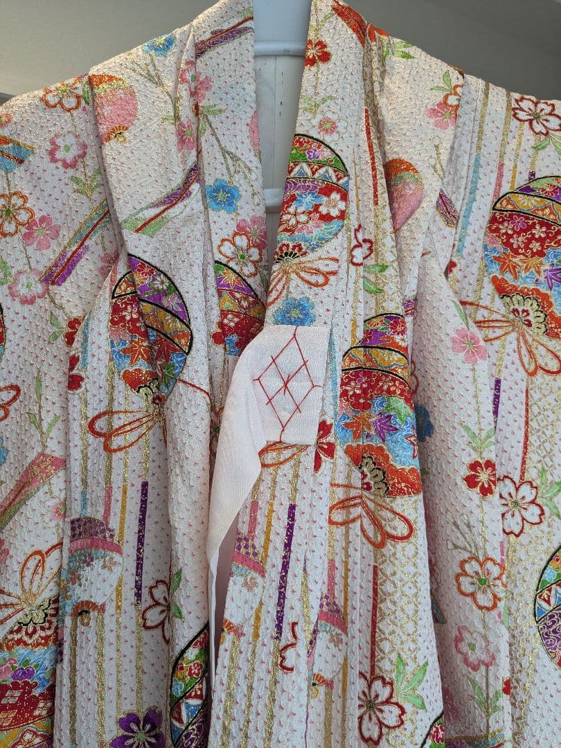 七五三 白 絞り 5歳 3歳 着物 正絹