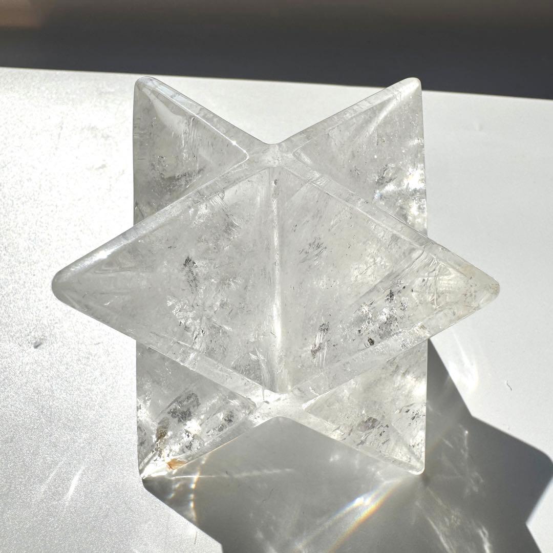 綺麗☆水晶 高透明 虹入り ヒマラヤマカバスター