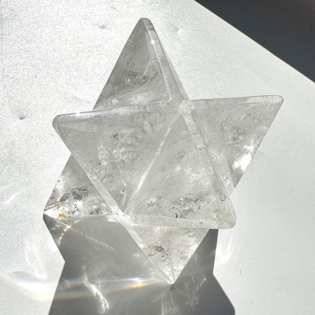 綺麗☆水晶 高透明 虹入り ヒマラヤマカバスター