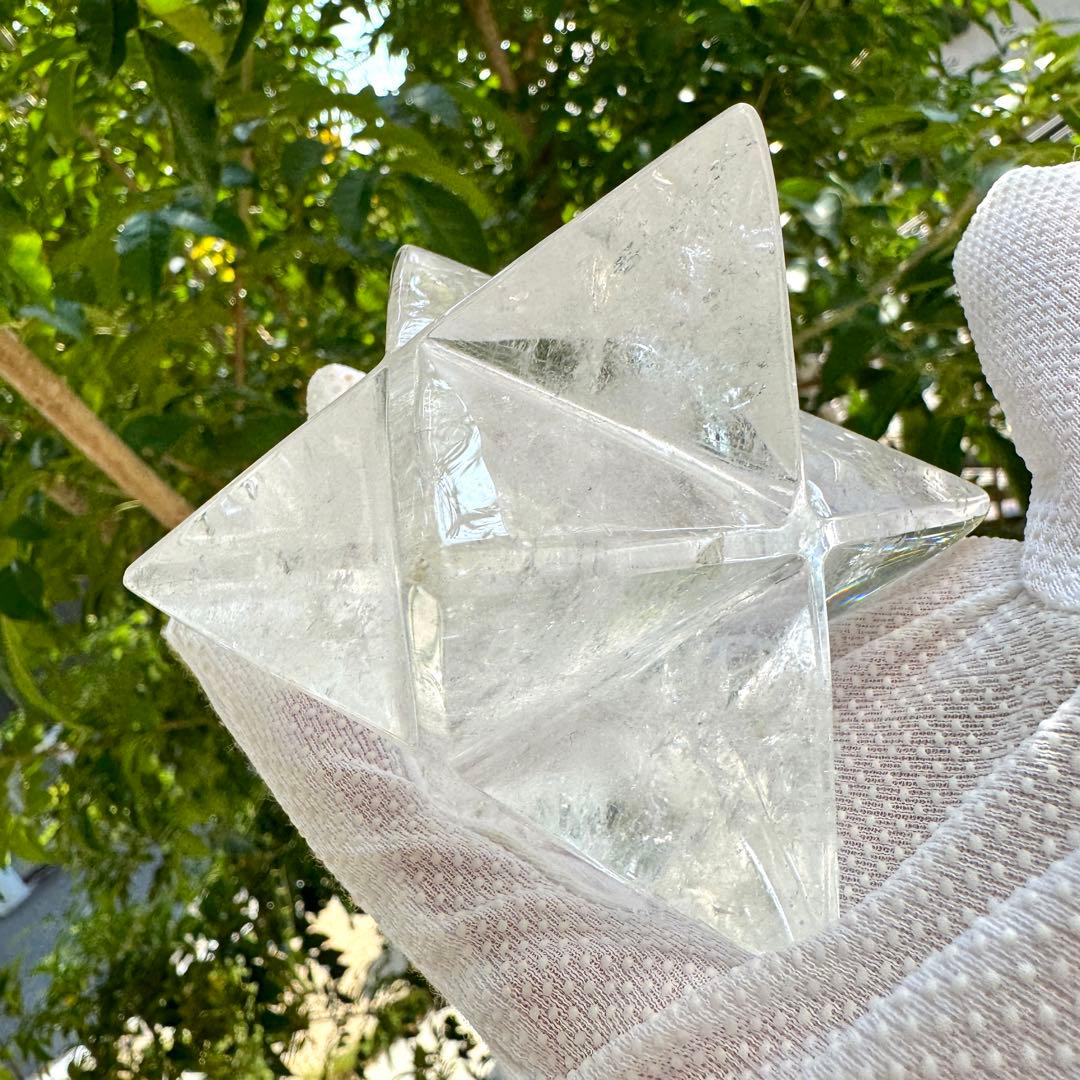 綺麗☆水晶 高透明 虹入り ヒマラヤマカバスター