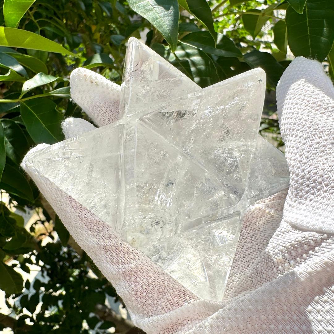 綺麗☆水晶 高透明 虹入り ヒマラヤマカバスター