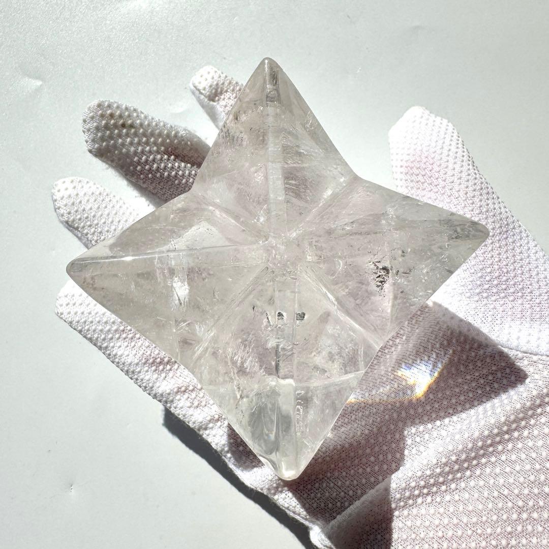 綺麗☆水晶 高透明 虹入り ヒマラヤマカバスター