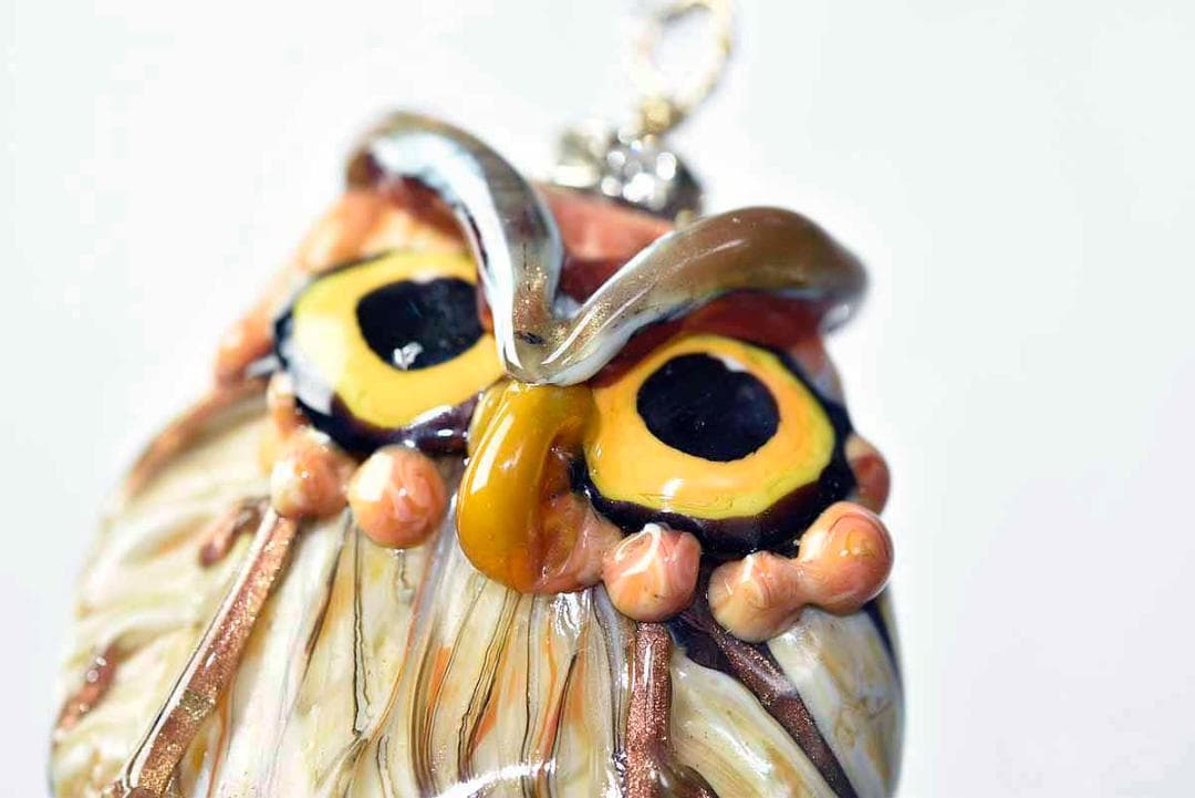 とんぼ玉 トンボ玉 蜻蛉玉 ペンダントトップ ガラス細工　12882-451