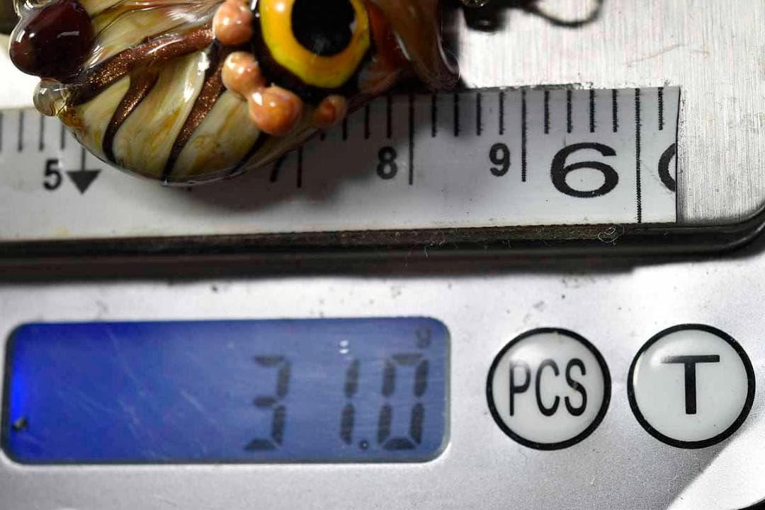 とんぼ玉 トンボ玉 蜻蛉玉 ペンダントトップ ガラス細工　12882-451