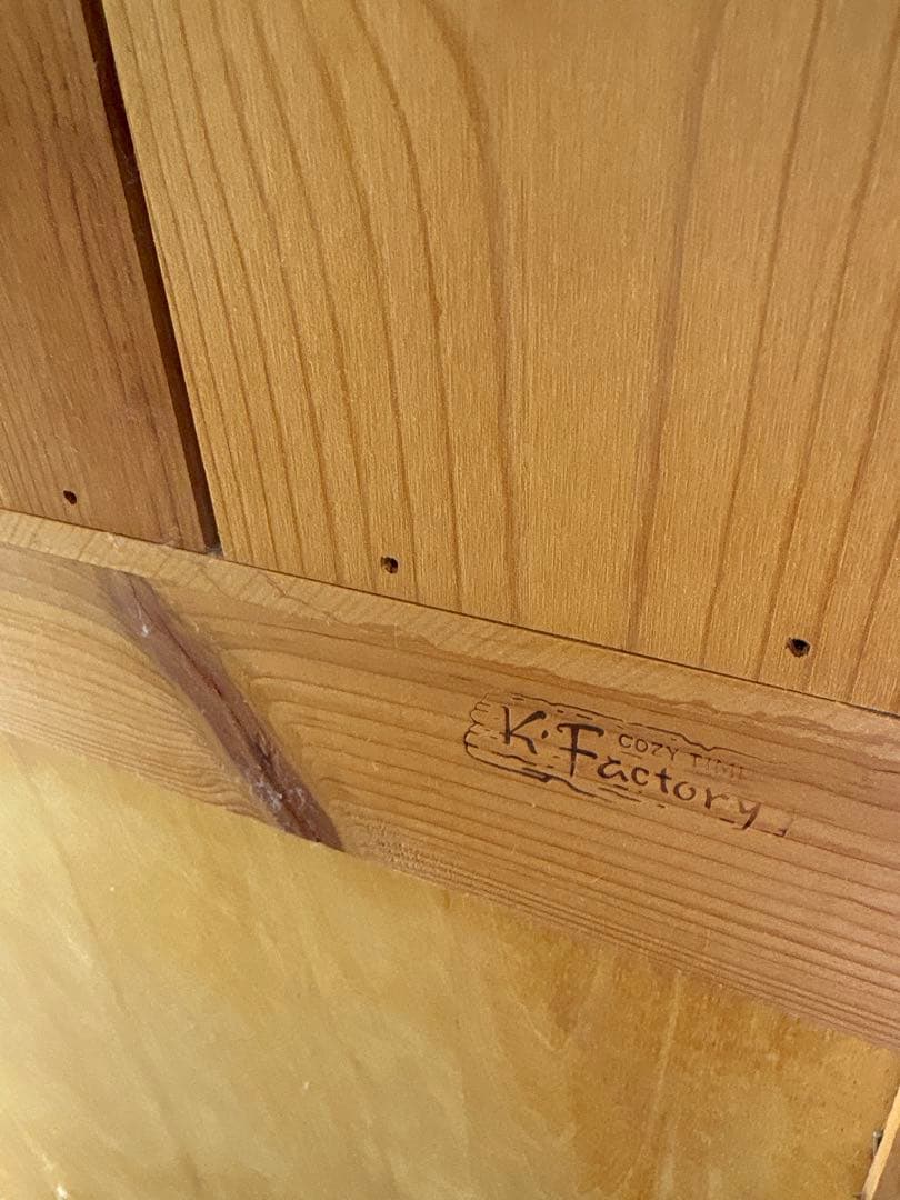 無垢材カントリーカップボード食器棚 k factory アントステラ系　送料込み