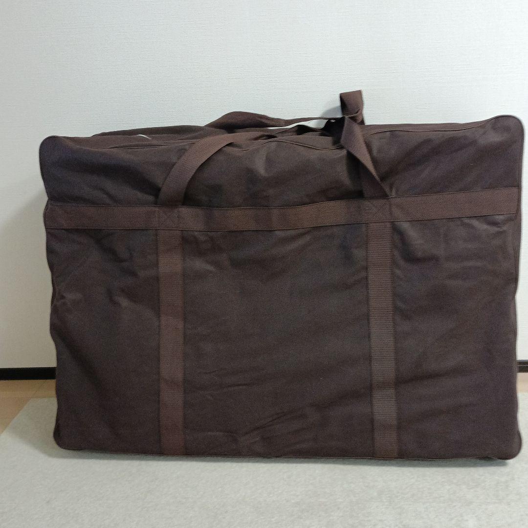 西川 インテリア限定エアーマットレス シングル　外袋付き 折りたたみ式 ベージュ