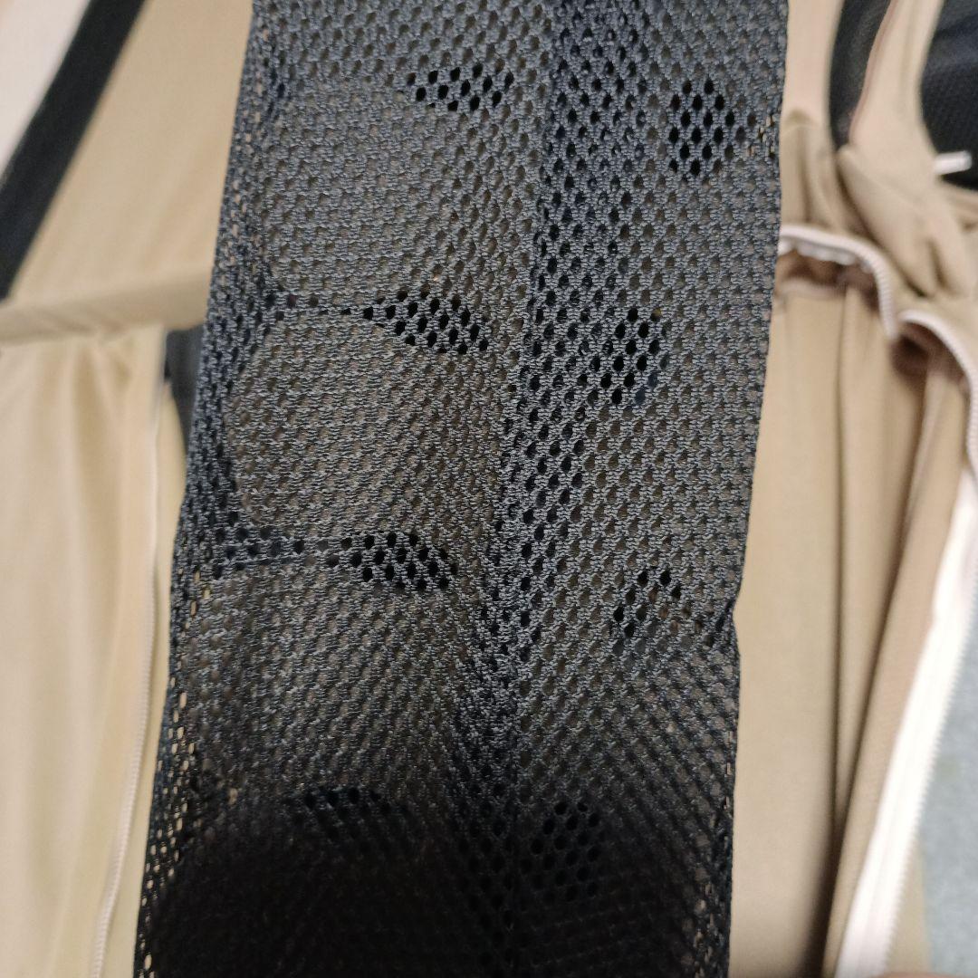 西川 インテリア限定エアーマットレス シングル　外袋付き 折りたたみ式 ベージュ