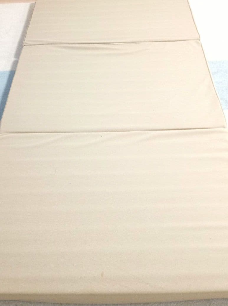 西川 インテリア限定エアーマットレス シングル　外袋付き 折りたたみ式 ベージュ