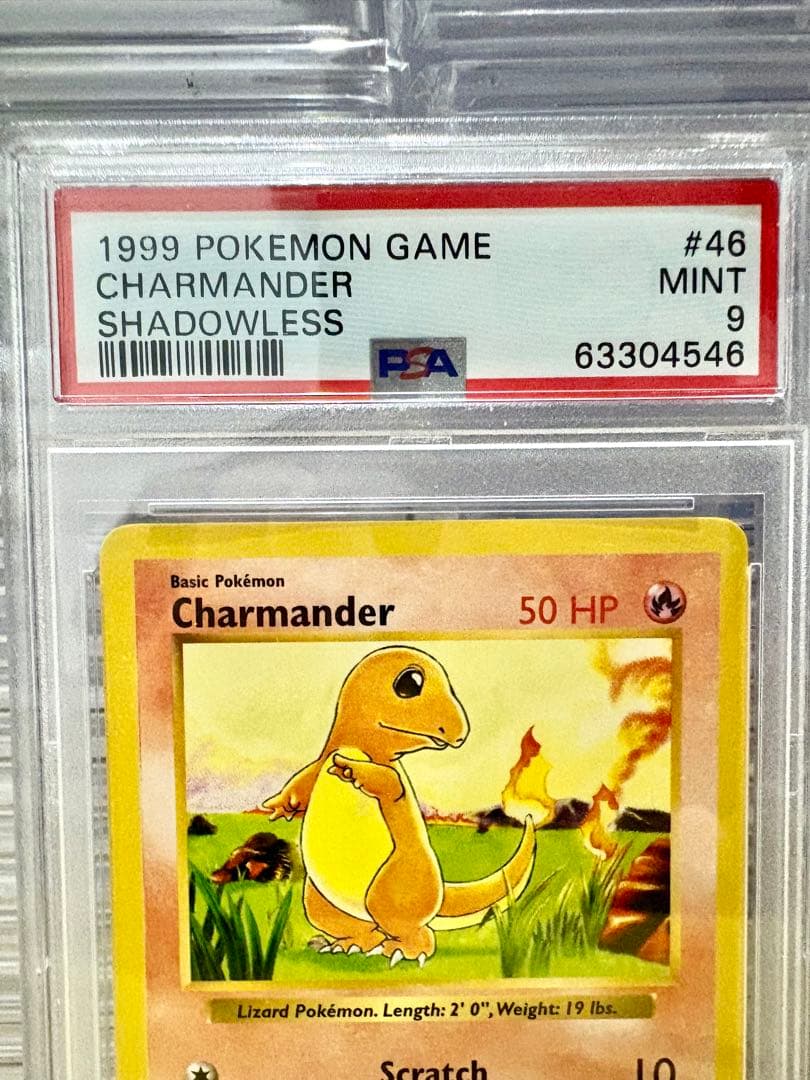 《専用》【 PSA9】ヒトカゲ　Charmander　英語版　ポケモンカード旧裏