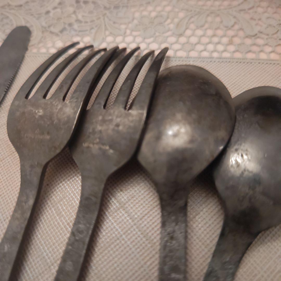 リーネヴェール　アンティーク風　カトラリーセット8点　ナイフ　フォーク　スプーン