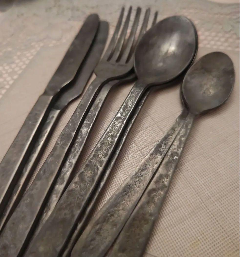 リーネヴェール　アンティーク風　カトラリーセット8点　ナイフ　フォーク　スプーン