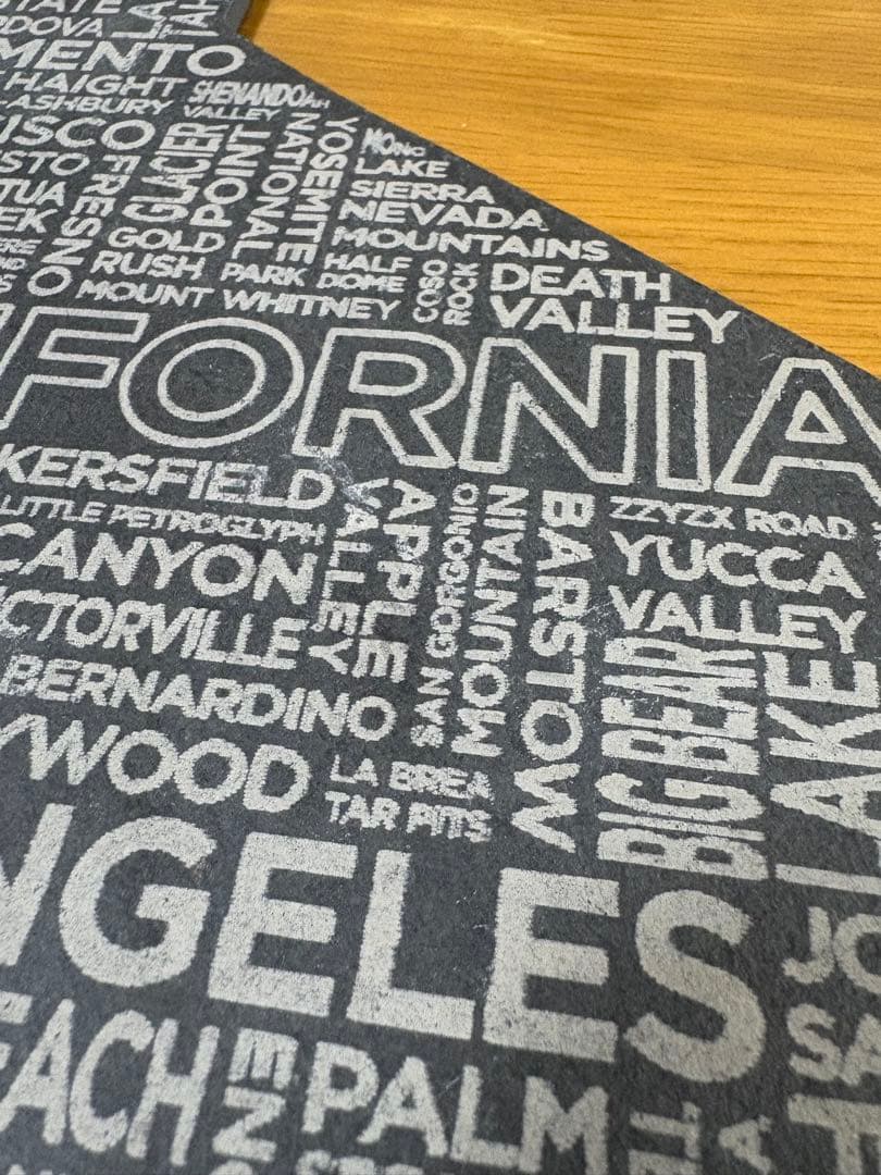 カリフォルニア州形状の石製まな板