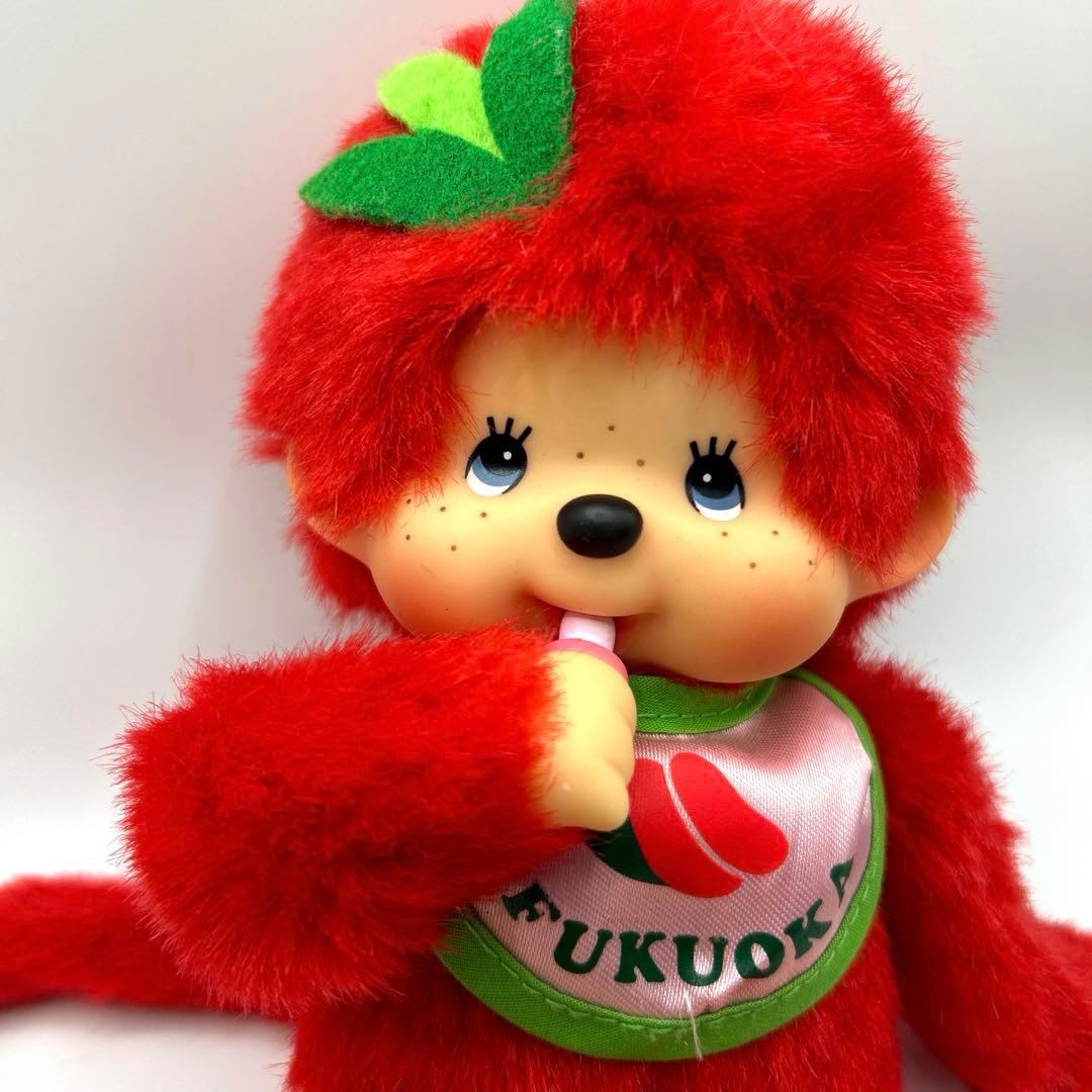 ご当地モンチッチ　明太子　福岡限定　セキグチ　ぬいぐるみ　さる　猿　赤　廃盤