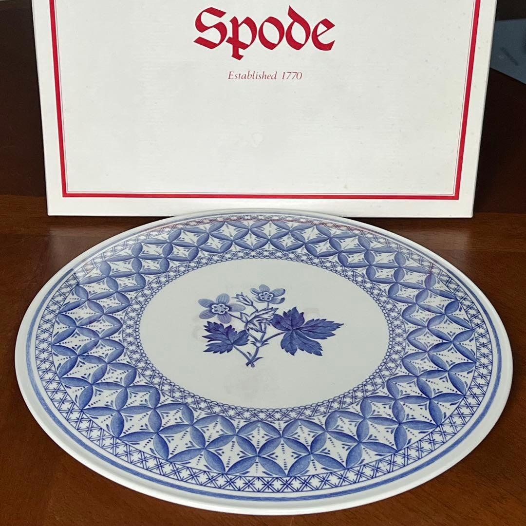 【新品】英国製　スポード ★ゼラニウム★ガトープレート