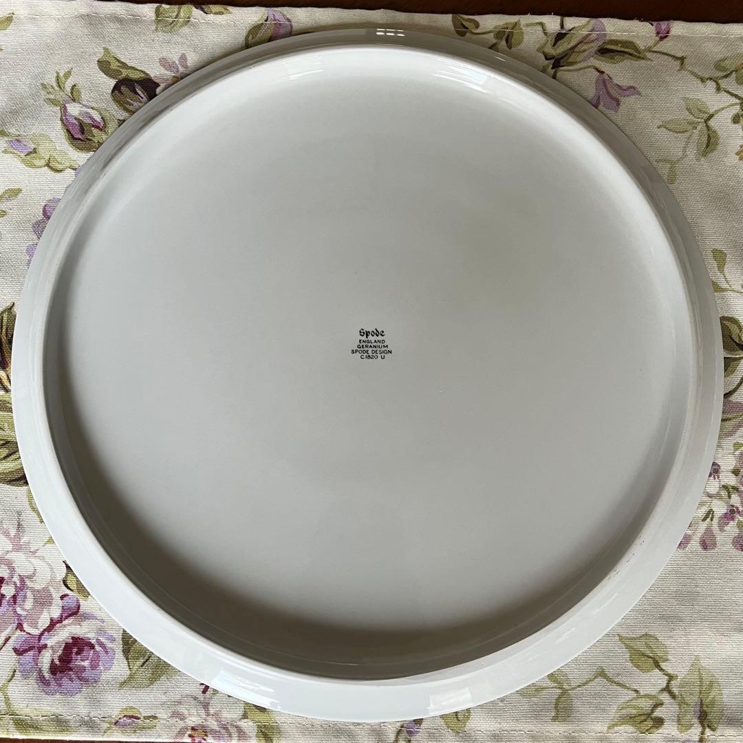 【新品】英国製　スポード ★ゼラニウム★ガトープレート