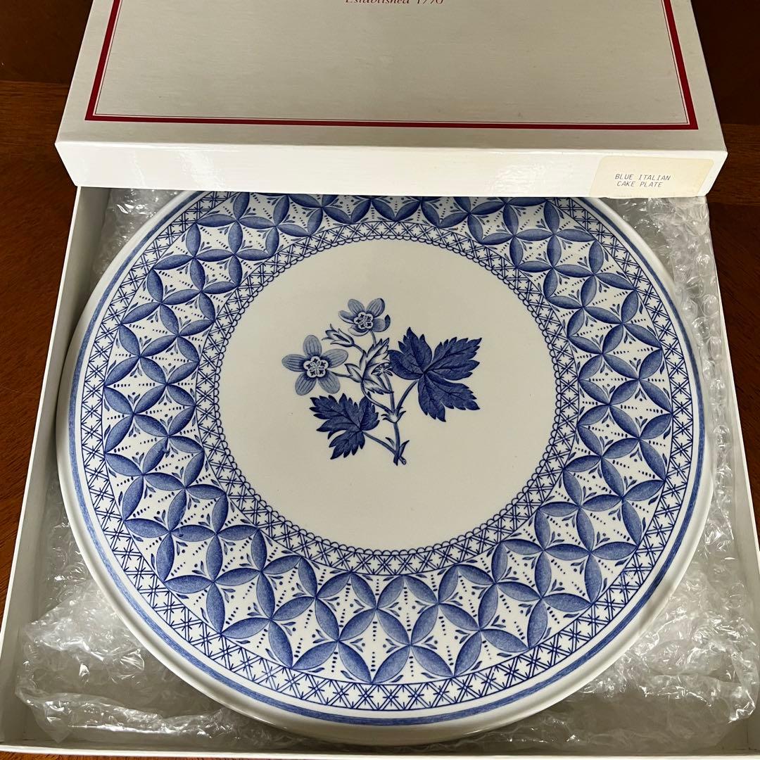 【新品】英国製　スポード ★ゼラニウム★ガトープレート