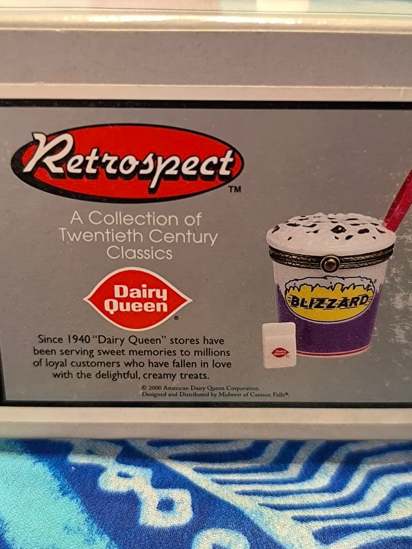 Dairy Queen Blizzard アイスクリーム 陶器ヒンジボックス