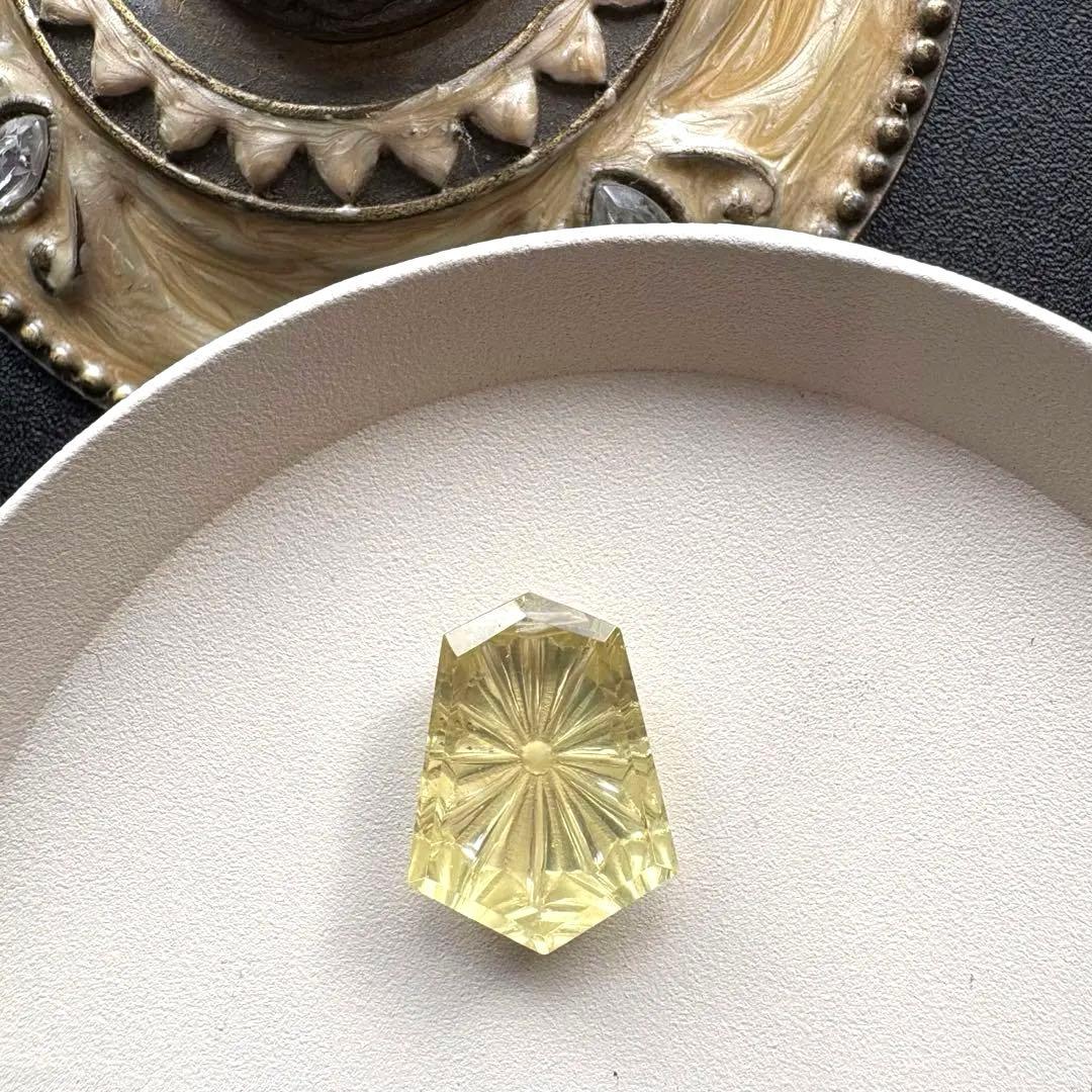 《おともさん》ライトスモーキーコーンケーブ＊レモンクォーツサンライズトップ