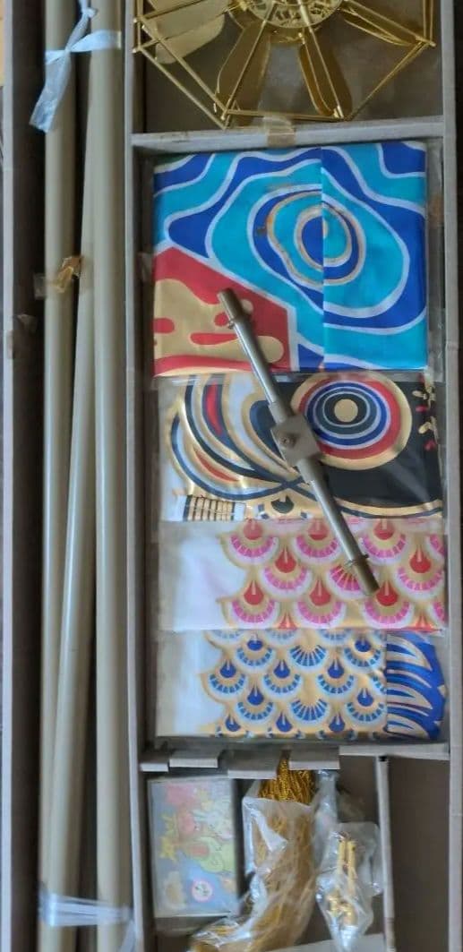 榊原　太郎黄金鯉　室内向け 鯉のぼり 高さ調整可能