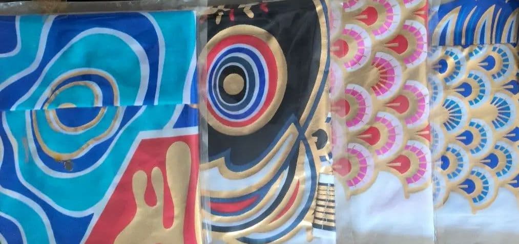 榊原　太郎黄金鯉　室内向け 鯉のぼり 高さ調整可能