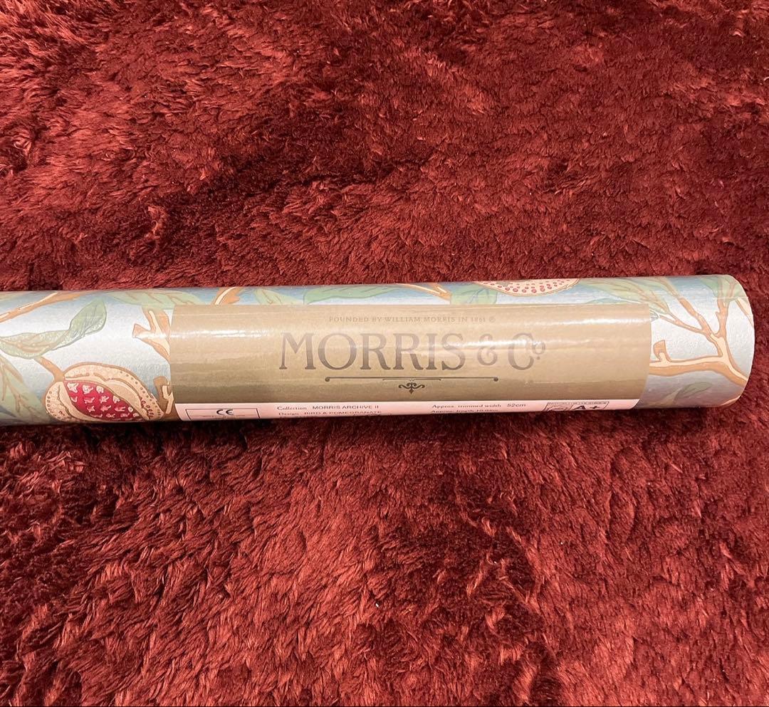 新品•未開封 ウィリアムモリス 鳥とザクロ 壁紙　クロス10m 1本イギリス製