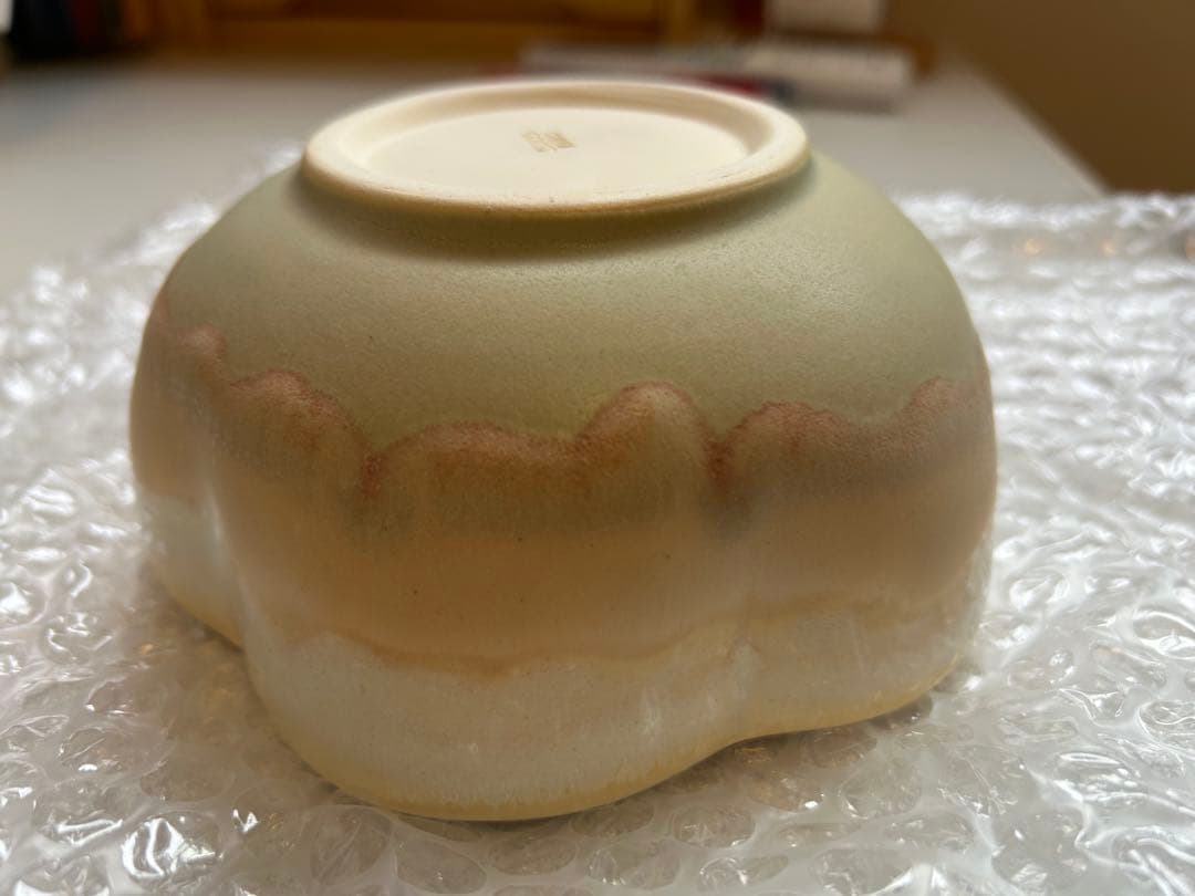 【未使用極上品】SAKURA FLOWER BOWL 桜型抹茶腕　陶器